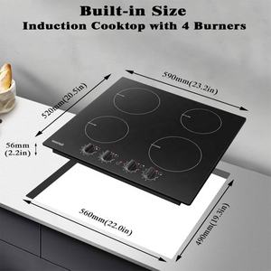 2025 New Induction Hob With <b>Knob</b> Control 7600 W - Product Image 2