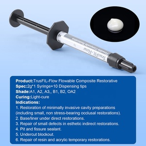 Resina Compuesta Fluida de Fotocurado para Restauraciones Dentales A1/A2/A3/B1/OA2, Resina Autonivelante con Nanopartículas - Product Image 3