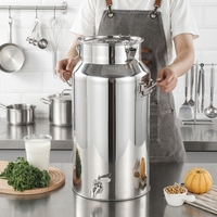 Conteneur de stockage alimentaire pour cuisine, prix d'usine, pour céréales et légumineuses, avec couvercle hermétique, seau de stockage en acier inoxydable pour riz et céréales