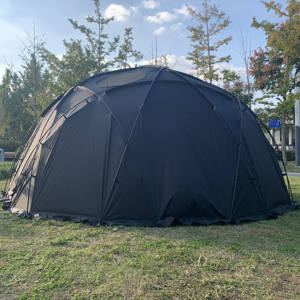 Nouvelle tente dôme familiale personnalisée OEM à double couche épaissie anti-tempête pour l'extérieur en alliage d'aluminium pour le <span class=keywords><strong>camping</strong></span> - Product Image 2