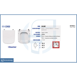 Asiento de Inodoro Hidra Colibri con Bisagras Extensibles para Vaso - Product Image 2