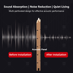 Panneaux acoustiques rainurés en <span class=keywords><strong>bois</strong></span> écologique, panneaux muraux insonorisants ignifuges en <span class=keywords><strong>bois</strong></span>, céramique et aluminium - Product Image 2
