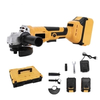 Kit combiné d'outils électriques sans fil 4 pièces, ensemble d'outils à batterie lithium-ion 20V avec perceuse, meuleuse, clé et marteau