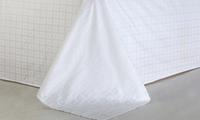 Ensemble de literie de chambre à coucher 100% coton, drap de lit de couleur blanche, taille unique en percale