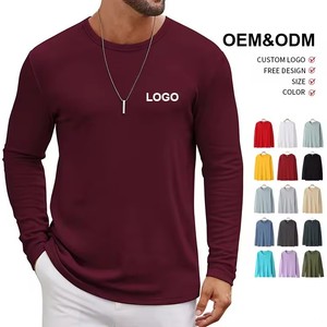 T-shirts à manches longues pour hommes, en coton 100% de qualité supérieure, personnalisables, unisexes, épais, pour impression personnalisée - Product Image 2
