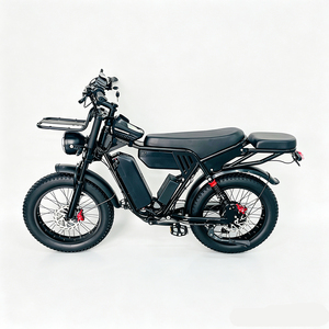 Bicicleta Eléctrica al por Mayor con Doble Batería 52V40Ah, Suspensión Completa, Freno de Disco Hidráulico, Doble Asiento y Portaequipajes Delantero para Entregas - Product Image 3