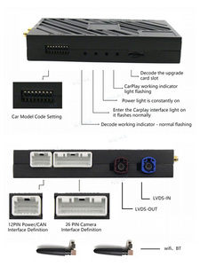 Interfaz Decodificadora, Módulo Inalámbrico <span class=keywords><strong>Android</strong></span> Auto CarPlay <span class=keywords><strong>para</strong></span> Land Rover Jaguar XE F-PACE, Caja de Módulo <span class=keywords><strong>para</strong></span> Automóvil, Multimedia, AirPlay, Video - Product Image 3
