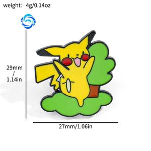 Broche d'anime japonais Pokemoned, <span class=keywords><strong>dessin</strong></span> Pikachu, badge en métal, épingle, personnage de <span class=keywords><strong>dessin</strong></span> animé, accessoire de mode - Product Image 2