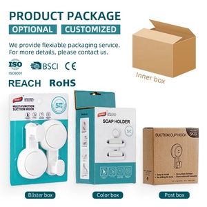 TAILI Accessorio per il Bagno Set <span class=keywords><strong>Doccia</strong></span> Tazza di Aspirazione di Vuoto Piatto di Sapone Porta Sapone - Product Image 5