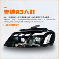 Conjunto de Faros Delanteros LED Matrix Estilo RS5 para Audi A3 8P 2008-2012, Lámpara de Señal de Giro Secuencial Dinámica, Proyector