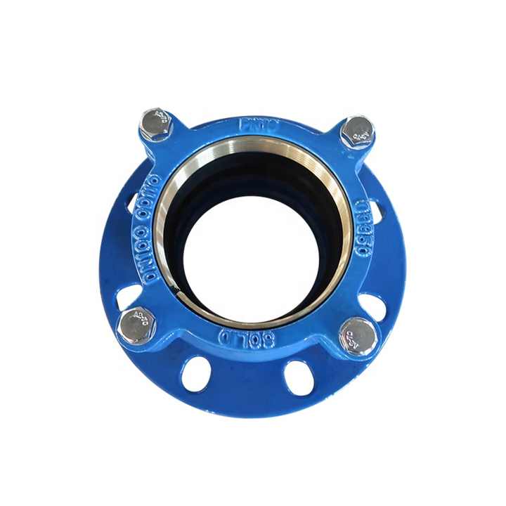 ISO2531,EN545 Ductile Iron DI Restrained Flange Adaptors Coupling for PE Pipe