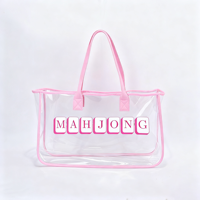 Sacs de plage transparents pour l'été, sacs de voyage en PVC, sacs à main imperméables pour femmes, sacs de plage transparents