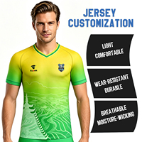 Camiseta de Fútbol Personalizada OEM de Alta Calidad, Transpirable, con Impresión Digital, Jacquard, para Jugadores y Aficionados, Maillot de Foot