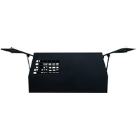 Boîte de chien ute de camion en aluminium noir personnalisé