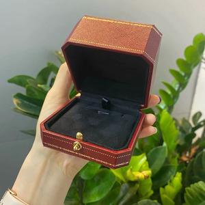 Factory Direct Famous <b>Red</b> Brand Jewelry Box For Women Luxury Gift Packaging Pendant <b>Bracelet</b> Ring Box Full Set With Accessories - Product Image 1