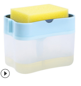 Dispensador <span class=keywords><strong>de</strong></span> detergente líquido 2 en 1, caja <span class=keywords><strong>de</strong></span> jabón líquido con prensa, organizador <span class=keywords><strong>de</strong></span> bomba con esponja, herramienta <span class=keywords><strong>de</strong></span> cocina, suministros <span class=keywords><strong>de</strong></span> baño - Product Image 5