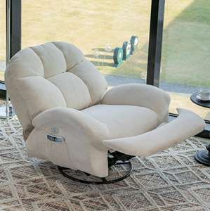 Chaise inclinable à bascule pivotante de haute qualité canapé de Massage confortable pour la maison salon pour appartement éponge en tissu fait villa - Product Image 5