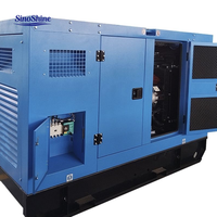Groupe électrogène diesel super silencieux SinoShine 30 kVA 40 kVA 50 kVA en stock et prêt à être expédié avec démarrage à distance 60 Hz 400 V 12 V CC