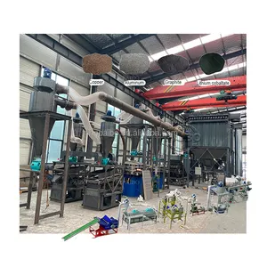 2 Years Warranty Full Automatic Car Battery Scrap Recycling Machine Soft Packages Battery Crushing and Sorting Equipment 8000