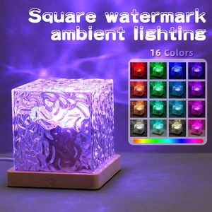 TSINYE LED moderne aurores boréales Cube lampe océan lampe projecteur d'eau lumière Luminorthe Cube lampe <span class=keywords><strong>lumena</strong></span> lumières Cube chambre - Product Image 4