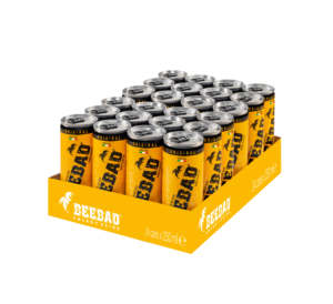 Bebida Energética BEEBAD Original Lata 250 ml Selección GVERDI HECHO en ITALIA Bebida Gaseosa No Convencional a Base de Miel - Product Image 2