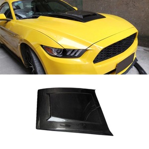 Couverture de moteur de voiture aspect fibre de carbone véritable pour Ford Mustang 2015-2017, kit carrosserie, accessoires auto - Product Image 1