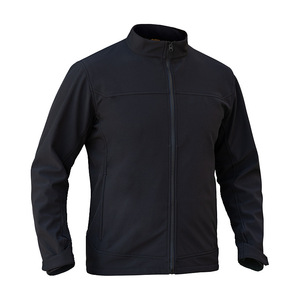 Customized Printed <strong>Waterproof</strong> <strong>Warm</strong> Standing Collar Men's Autumn Casual Softshell Fleece Jacket 300gsm Zipper Closure - Product Image 6
