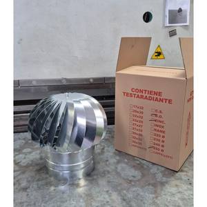 Ventilador de Techo Industrial de Acero Inoxidable, Tipo Campana Rotatoria Impulsada por el Viento, Independiente, para Extracción de Gases de Combustión y Aire - Product Image 5