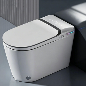 WC en céramique OEM à siphon, double chasse, siège chauffant, à poser au sol, économie d'<span class=keywords><strong>eau</strong></span>, haute efficacité, facile à nettoyer, anti-… - Product Image 1