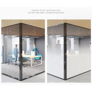 <b>Frosted</b> Gradient One Way Self-adhesive Modern Decorative PET Window Glass <b>Film</b> Smoke Fog - Product Image 4