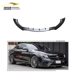 Pour <span class=keywords><strong>2016</strong></span>-2020 Benz W213 E63 <span class=keywords><strong>AMG</strong></span> Kit de carrosserie de pare-chocs de séparateur de lèvre avant en Fiber de carbone - Product Image 1