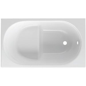 Baignoire rectangulaire Rubino de 175,5 cm de longueur avec siège pour baignoires - Product Image 1