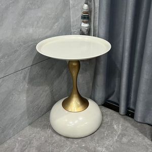 Mesas de Centro Móviles Pequeñas, Redondas, de Metal Retro, Estilo Nórdico, Portátiles, Modernas y de Lujo para Sala de Estar, <span class=keywords><strong>Mesa</strong></span> Auxiliar de Dormitorio - Product Image 5