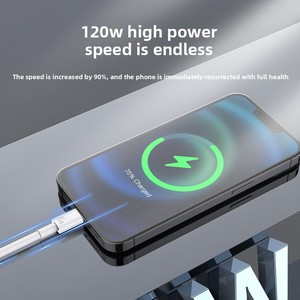 Câble de charge USB-A/Type-C en silicone TPE pour téléphone portable, 1,<span class=keywords><strong>2</strong></span> <span class=keywords><strong>m</strong></span>, 120 W, super rapide, transfert de données - Product Image 2