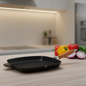 Grill <b>Pan</b> Rustic 28x28cm Nonstick For Indoor Grilling - Product Image 3