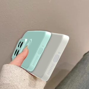 Position précise du trou Nouveau étui de téléphone portable à coque souple en silicone anti-chute et anti-dérapant avec support pour la série <span class=keywords><strong>5G</strong></span> - Product Image 2