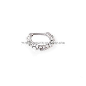 Anel de nariz, moda anel de zircão preço barato de boa qualidade de aço inoxidável mini piercing de diamante anéis do nariz à venda - Product Image 3