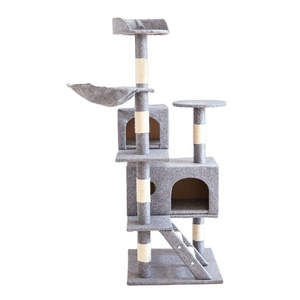 Luxury Modern Design Pet Furniture <b>Large</b> Sisal Wooden Big Scratcher <b>Post</b> Climbing Condo Tower <b>Cat</b> Tree House for <b>Cat</b> - Product Image 1