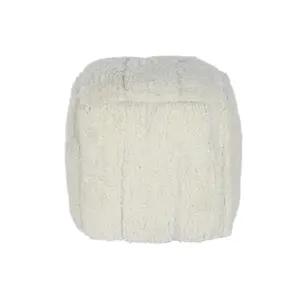 Reposapiés de Lana y Algodón 45x45x45 cm Relieve Crudo - Product Image 2