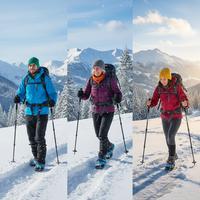 Crampons à glace en acier inoxydable à 13 pointes avec revêtement en silicone, antidérapants, portables, pour la randonnée, l'escalade et la marche sur glace