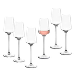 LEONARDO HOME PUCCINI 069607 Set di 6 Bicchieri da Grappa, Design Senza Tempo, Forma Sottile, Look Moderno, Lavabili in Lavastoviglie, Cristallo 120ml, Digestivi - Product Image 1