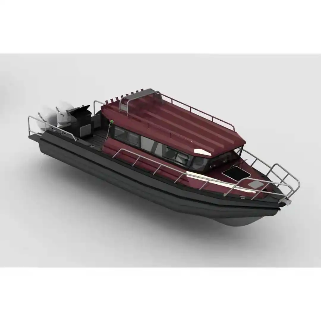 CE certificated Easy craft 9m aluminum ultra Cabin Cruiser ocean fishing boat aluminium Pontoon Boat