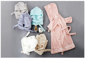 <span class=keywords><strong>Peignoir</strong></span> éponge à capuche rose <span class=keywords><strong>Peignoir</strong></span> zippé à capuche pour filles avec capuche animale pour adultes et enfants - Product Image 4