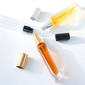 Kualitas tinggi persegi panjang bening <span class=keywords><strong>Nebulizer</strong></span> 10ml parfum semprot botol isi ulang kaca Mini kosmetik kemasan semprot pompa persegi - Product Image 2