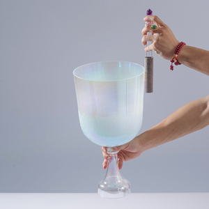 Venta al <span class=keywords><strong>por</strong></span> Mayor de Cuencos de Cristal Transparentes Azules para Sanación con Sonido, Terapia de Sonido, Cuenco de Cristal para Meditación y <span class=keywords><strong>Viajes</strong></span> - Product Image 1
