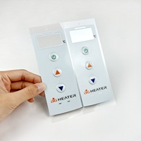 Autocollant personnalisé en PET polycarbonate à forte adhérence pour panneau de commande de bouton de commutation électronique d'ordinateur
