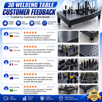 Table de soudage 3D flexible réglable en fonte ou en acier de haute qualité, vente directe usine