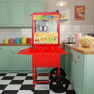 High Quality & Battery-Powered Commercial Stainless Steel <b>Popcorn</b> Vending <b>Machine</b> with Cart - Product Image 2