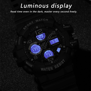 Reloj Digital de Moda SANDA 3168, Reloj de Pulsera Electrónico Multifuncional con Resistencia al Agua, Cronógrafo y Alarma - Product Image 5