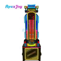 Strongman High Striker II - Máquina de Juego Arcade de Prueba de Fuerza con Martillo de Boxeo, Operada con Monedas, para Carnavales y Eventos